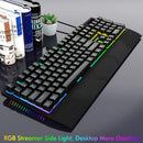 E-Yooso K-662 Rainbow Light 104-Keys Wired Mechanical Keyboard Black