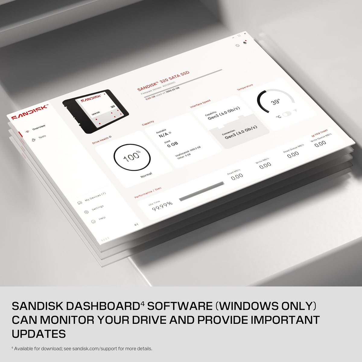 Sandisk 320 500GB SATA 2.5" 545MB/s Read Internal SSD