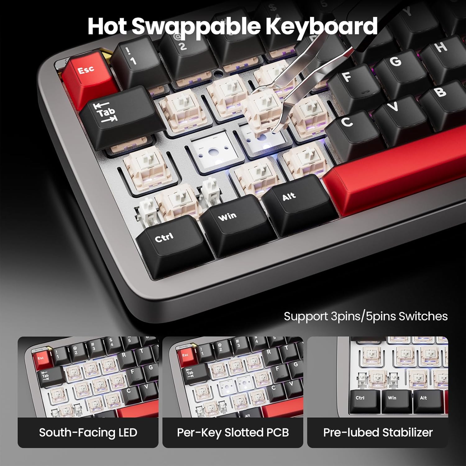 Royal Kludge RK Ultra65 Single-Mode Hot-Swappable Mechanical Keyboard