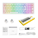 E-Yooso Z-99 RGB 99-Keys Wired Mechanical Keyboard White | DataBlitz