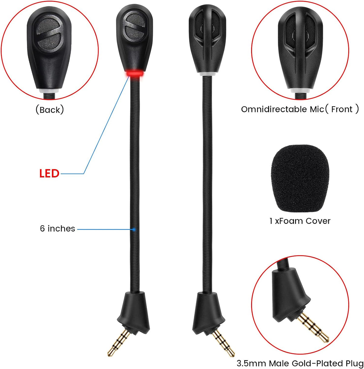 Kingston HyperX Cloud II Detachable Microphone (Black)