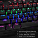E-Yooso K-600 Rainbow Light 104 Keys Wired Mechanical Keyboard Black