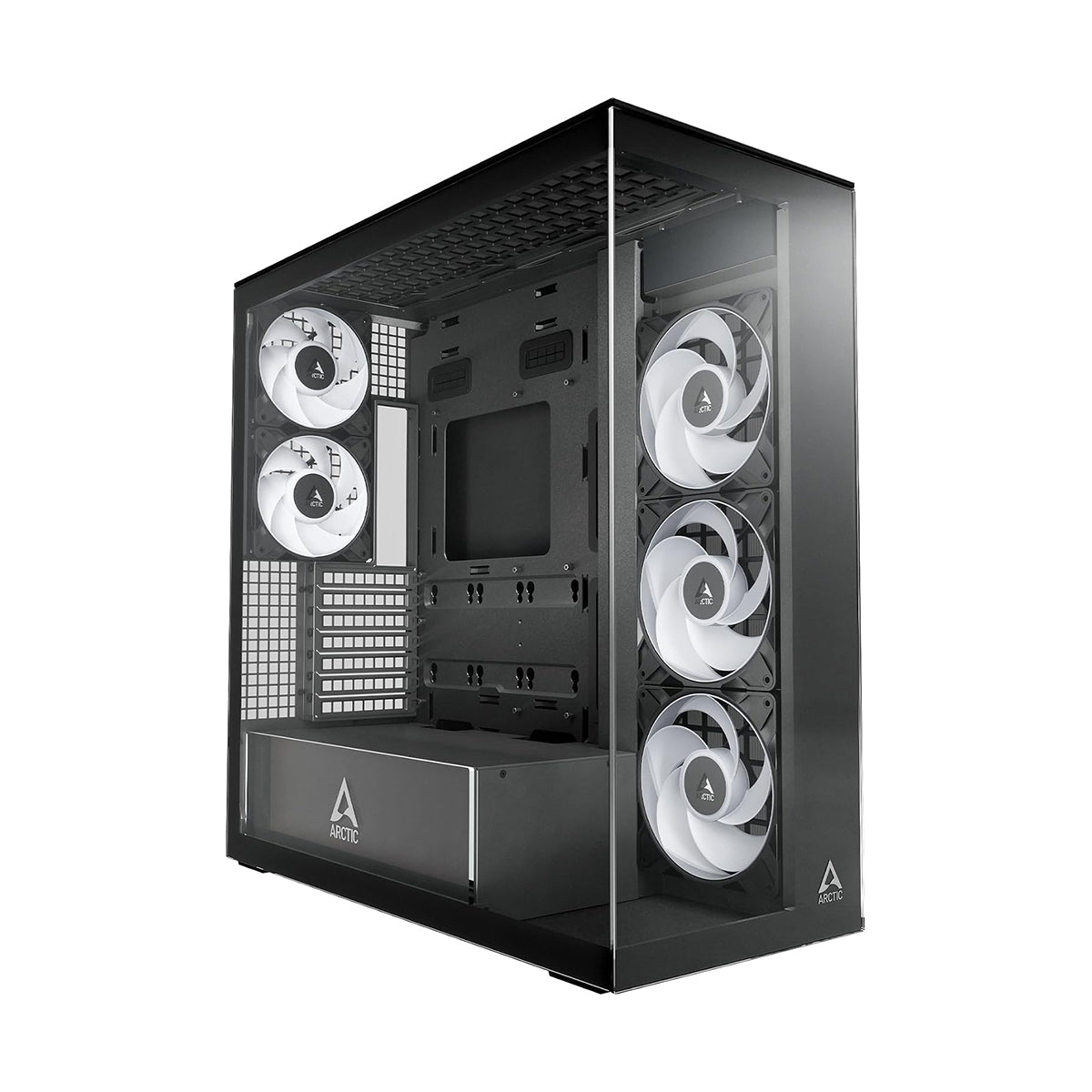 Arctic Xtender Clear Glass E-ATX Premium PC Case - Black (ACPCC00023A)