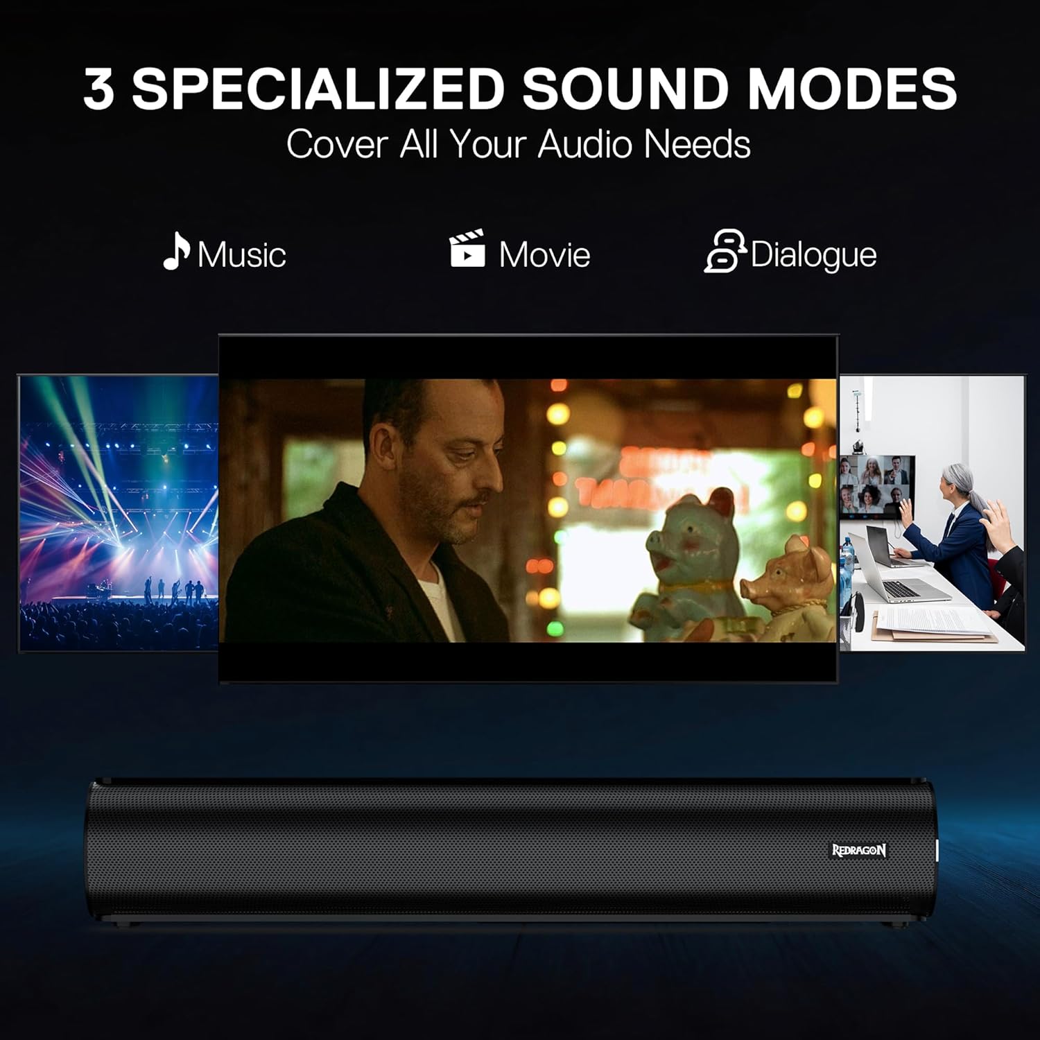 Redragon GS821 Airburst 30W Bluetooth & Wired Soundbar