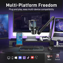 Maono DM40 Pro S Wireless RGB Condenser Gaming Desktop Microphone with Boom Arm