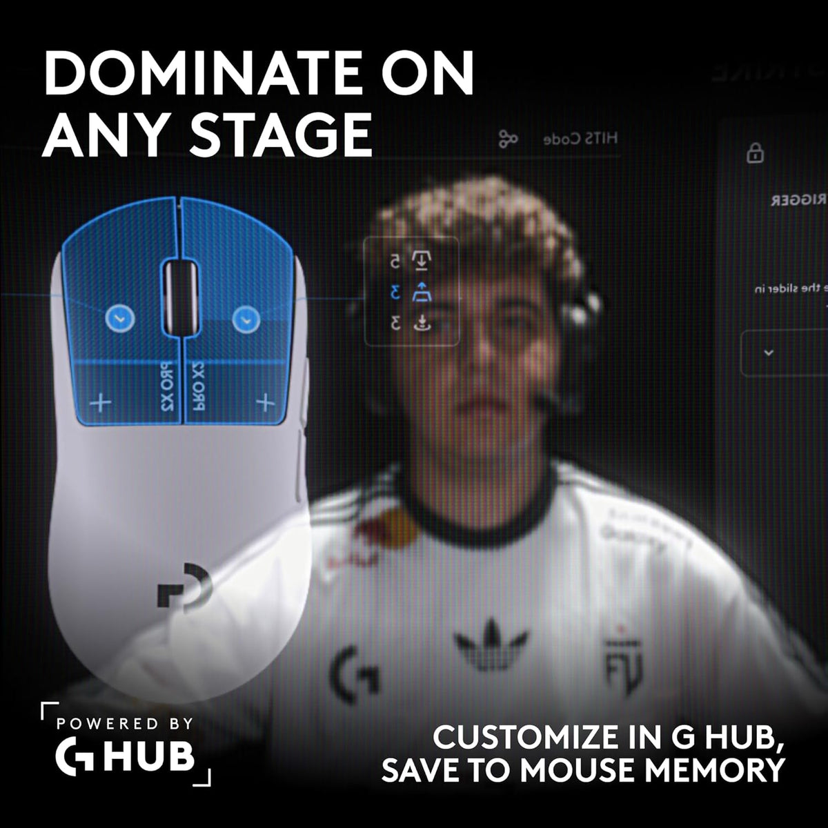 Logitech Pro X2 Superstrike Lightspeed Gaming Mouse