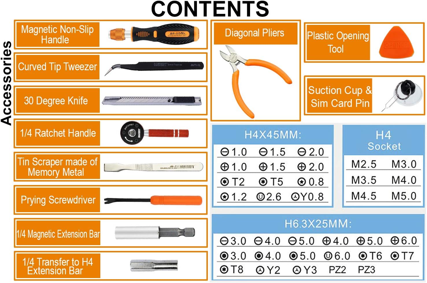 Jakemy 47-in-1 Household DIY Maintenance Toolkit (JM-8146)