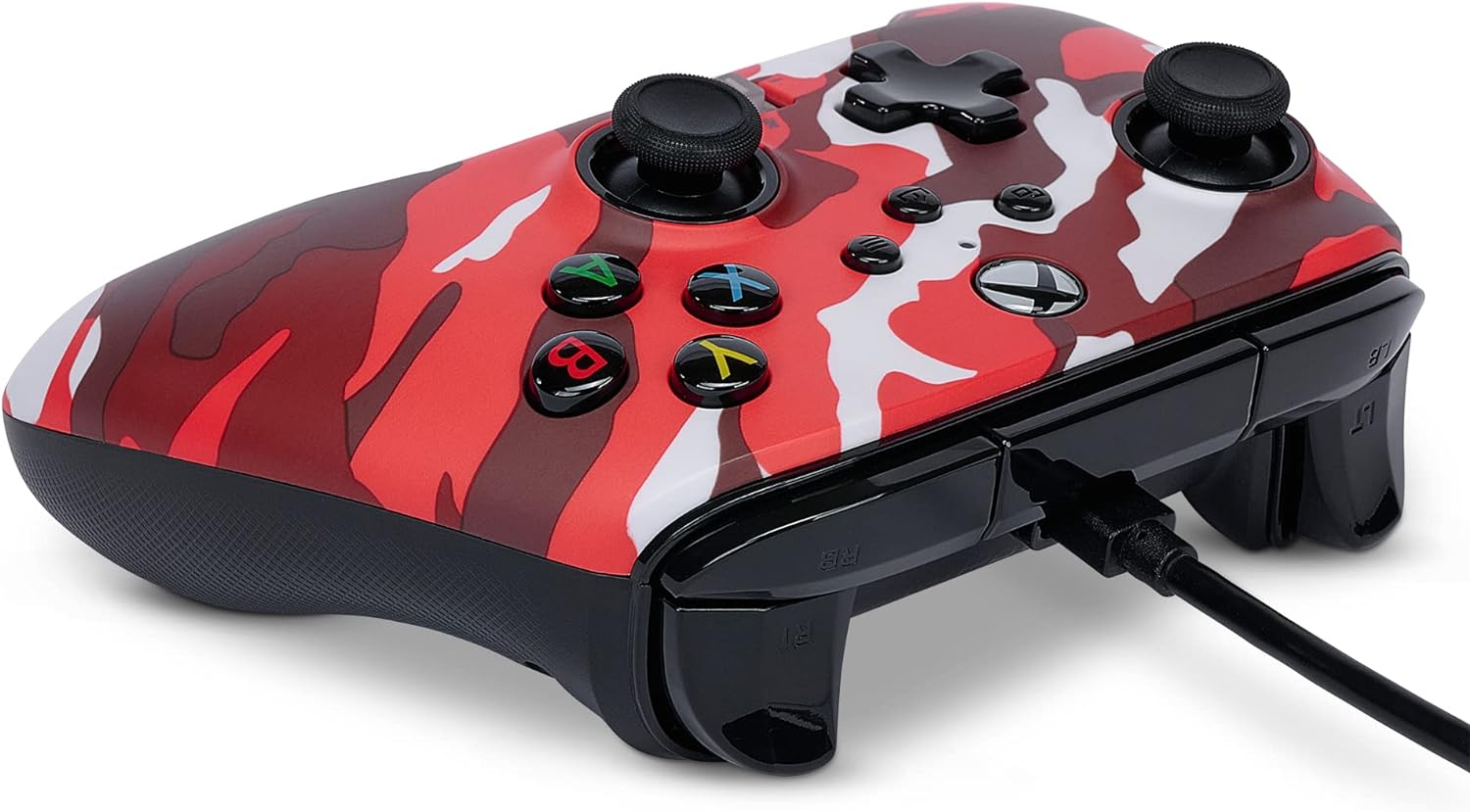 Power A Xbox Enhanced Wired Controller Red Camo For Xbox