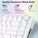 E-Yooso Z-82 RGB 81-Keys Tri-Mode Mechanical Keyboard White (Silverwood Switch)