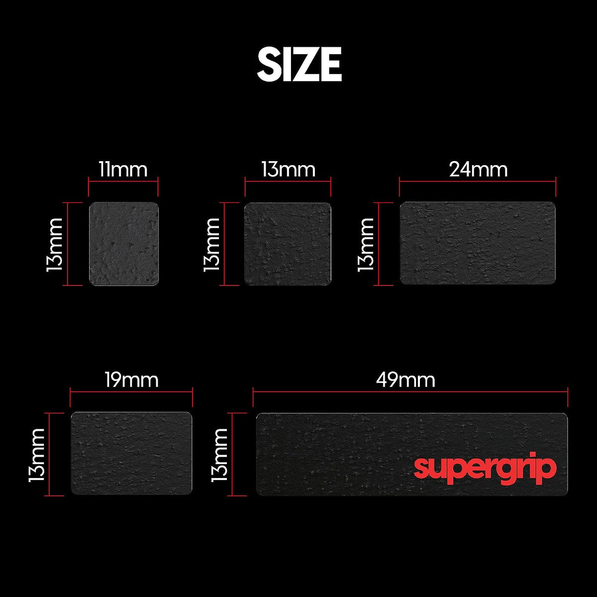 Pulsar Supergrip Universal Grip Tape Pre-Cut Sheet For Keyboard (SGDIY4)