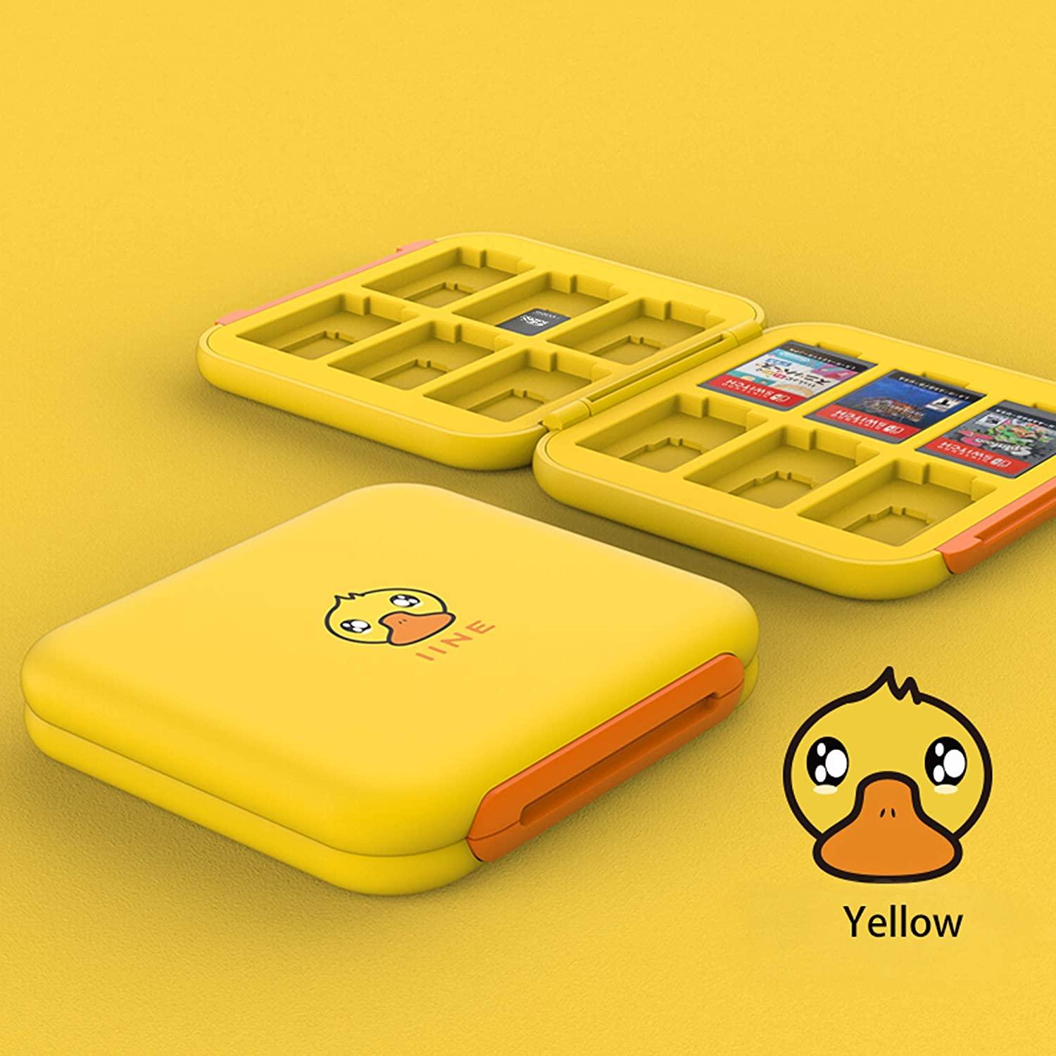 IINE NSW Game Card Case 6+6 Magnetic Auto-Close