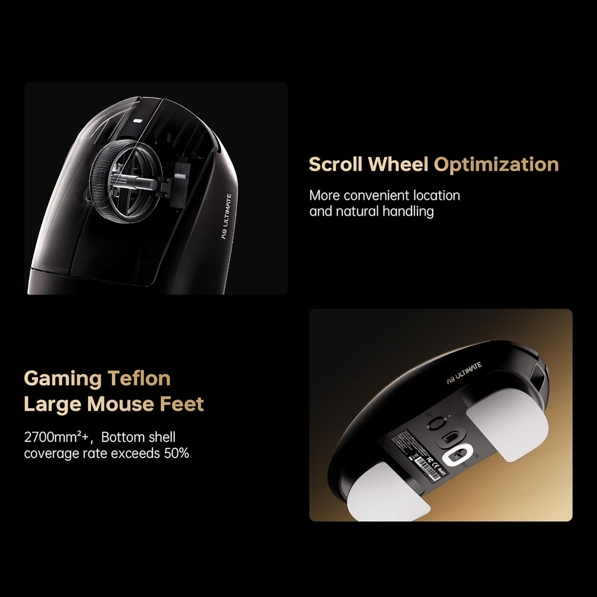 ATK Dragonfly A9 Air Ultimate Lightweight Wireless Gaming Mouse