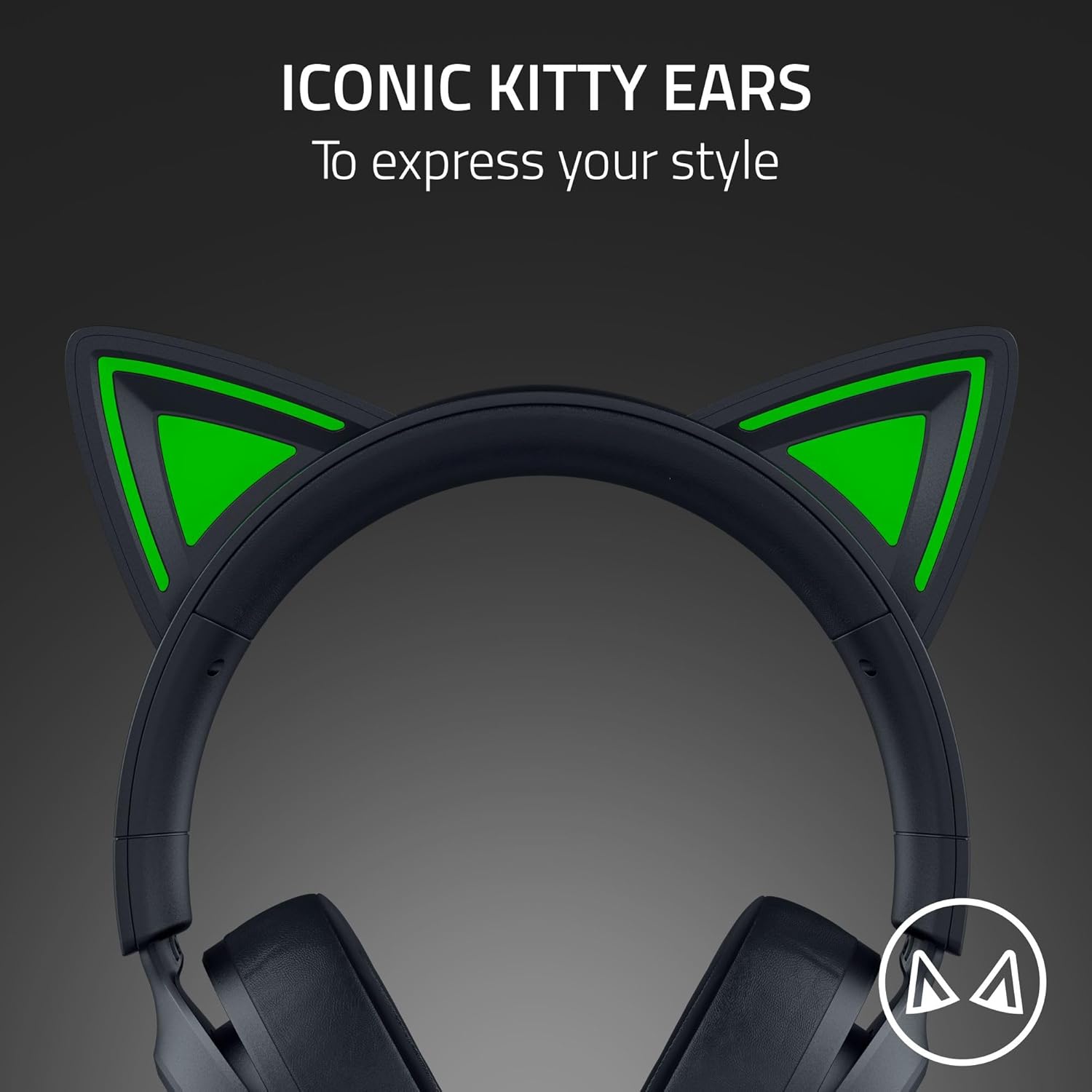 Razer Kraken Kitty V3 X Wired Kitty Headset for Gaming (Black, Quartz, White)