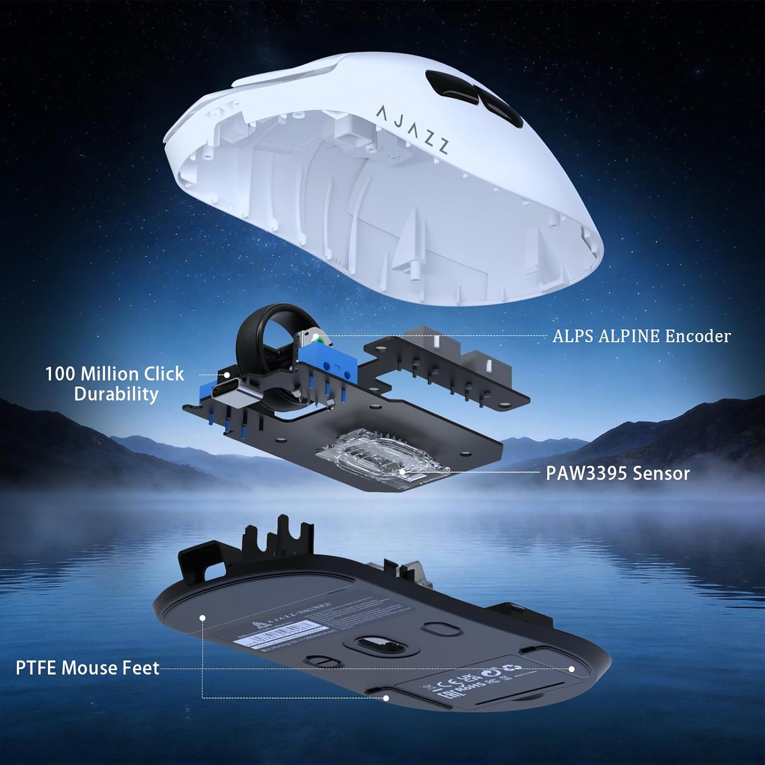 Nacodex x Ajazz AJ159 V2 Tri-Mode Gaming Mouse | DataBlitz