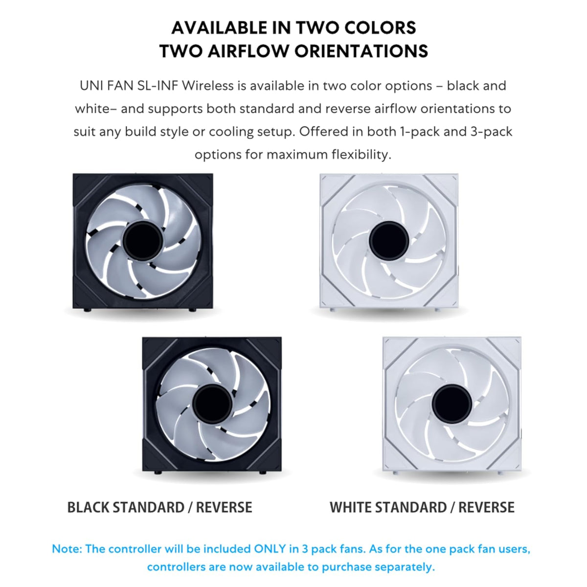 Lian Li Uni Fan SL-INF Wireless 120mm ARGB Fan - Triple Pack | DataBlitz