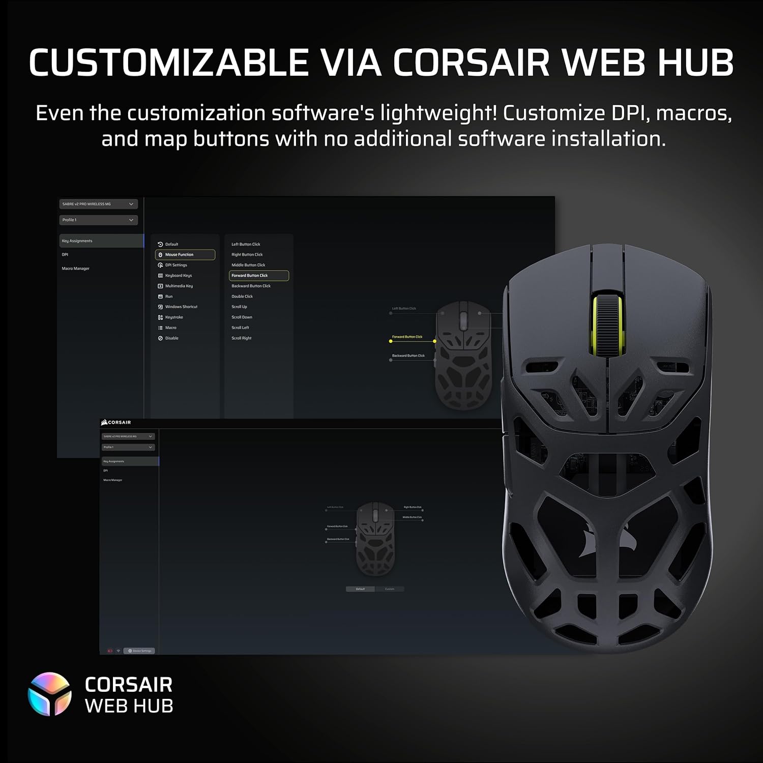 Corsair Sabre V2 Pro Wireless Magnesium Alloy Gaming Mouse | DataBlitz