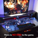 E-Yooso K-600 Rainbow Light 104 Keys Wired Mechanical Keyboard Black