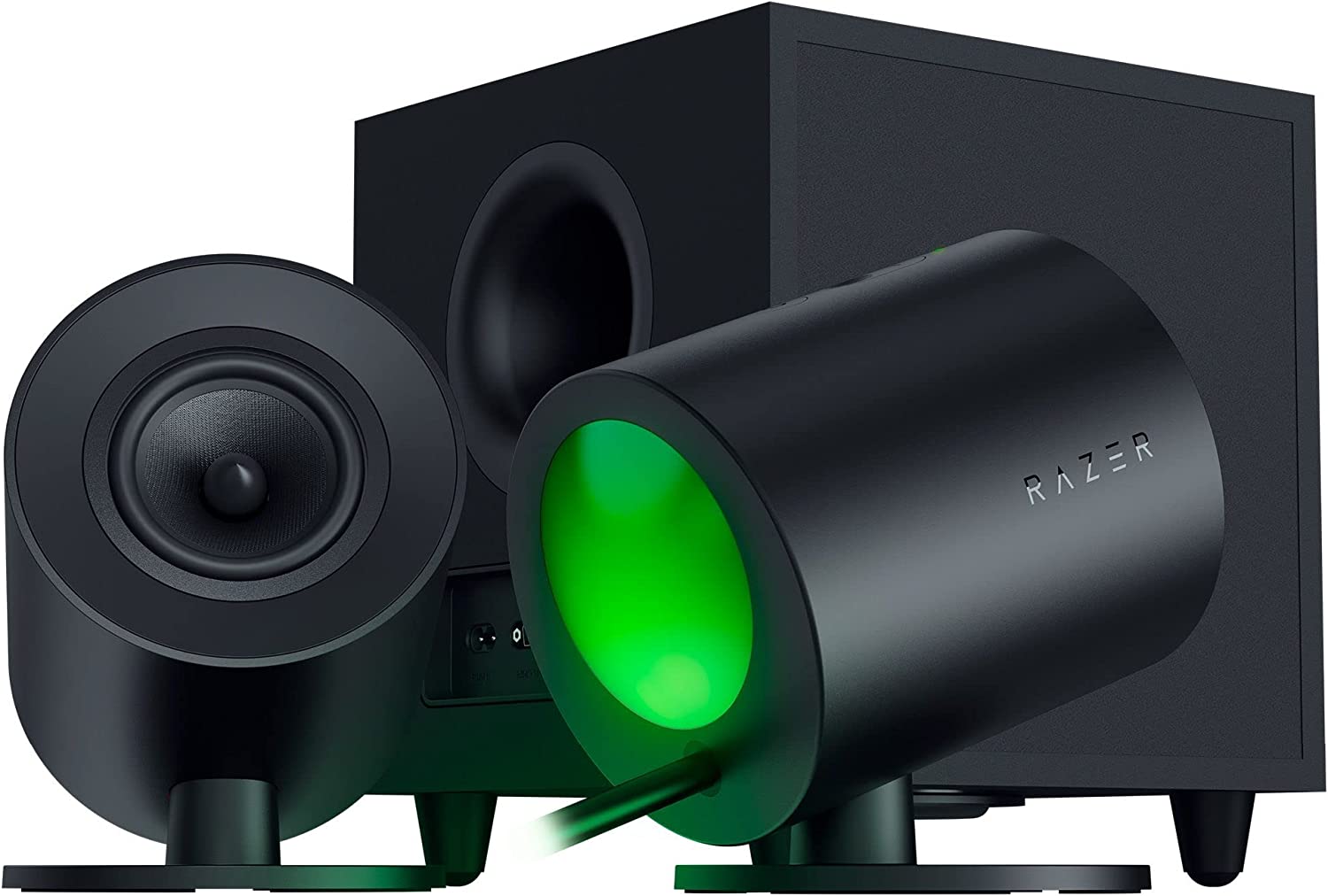 Razer Nommo V2 Full-Range 2.1 PC Gaming Speakers With Wired Subwoofer