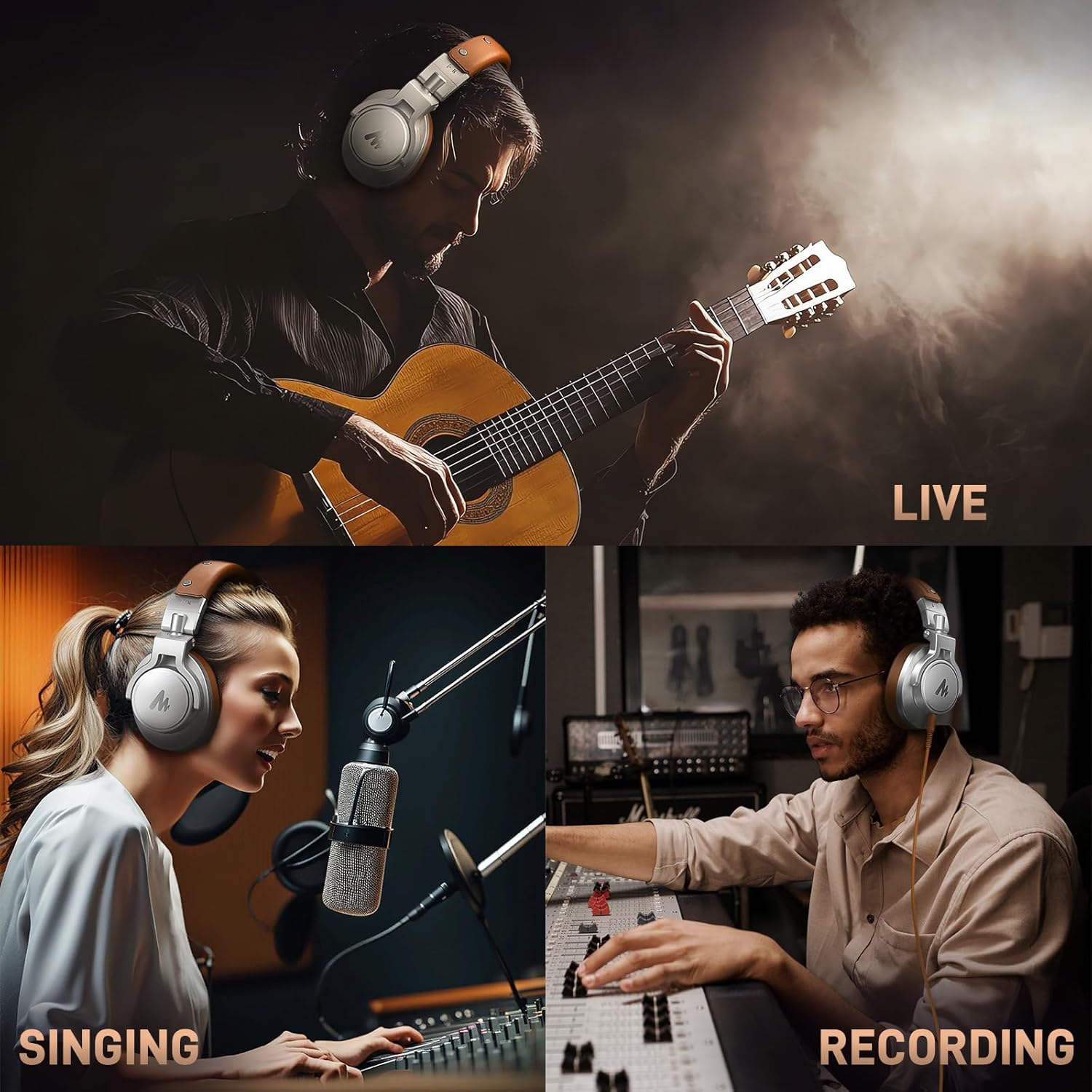 Maono MH700 Professional Studio Monitoring Headphones