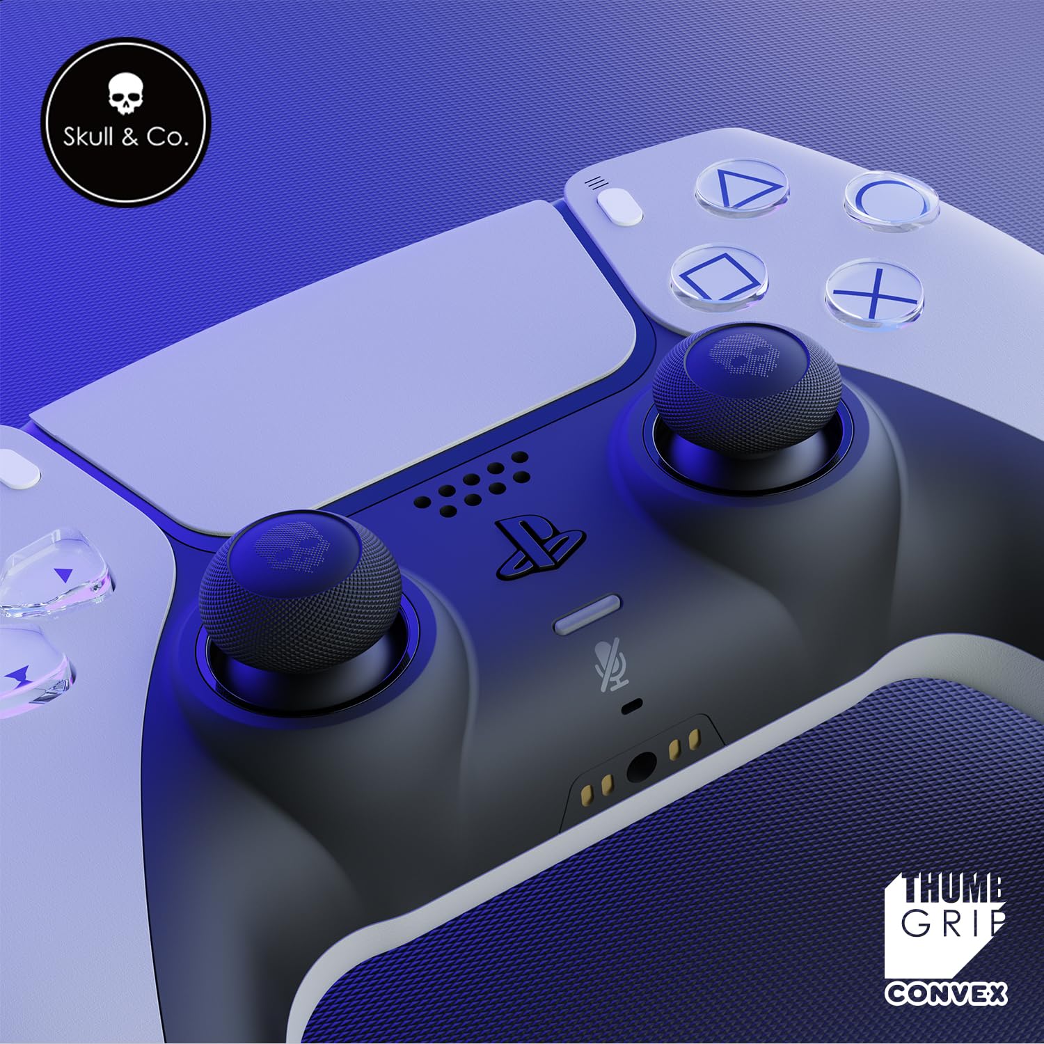 Skull & Co. Convex Thumb Grip For Switch Pro / PS4 / PS5 Controller (2 Pairs) (TG005-CV)