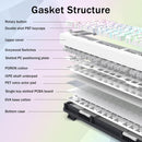 E-Yooso Z-82 RGB 81-Keys Tri-Mode Mechanical Keyboard White (Silverwood Switch)