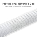 Redragon A115 Coiled USB-C Cable For Gaming Keyboard (White)