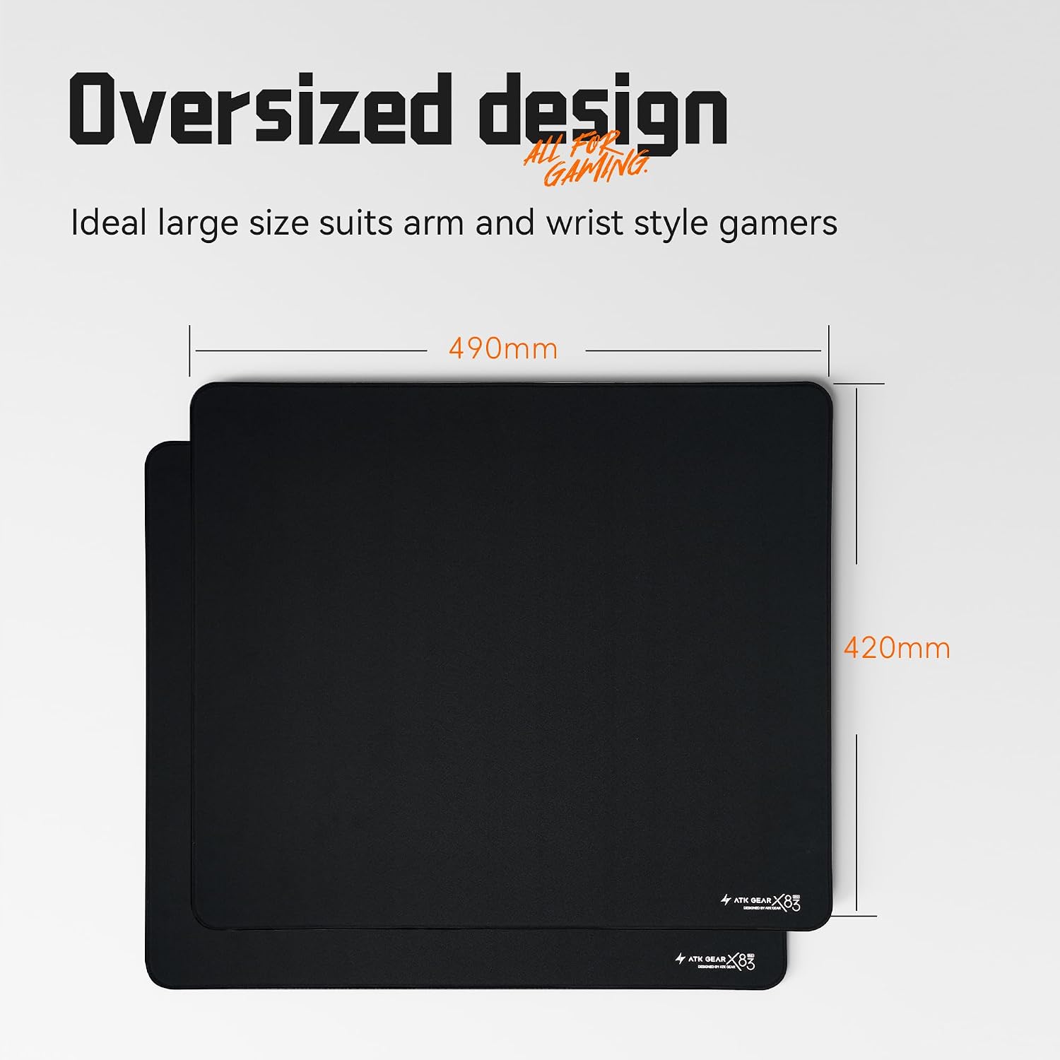 ATK X83 XSoft eSport Gaming Mouse Pad (Black) (490x420x4mm)