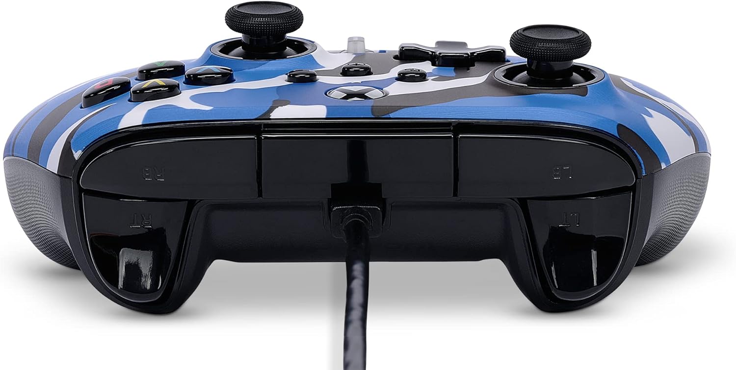 Power A Xbox Enhanced Wired Controller Blue Camo For Xbox