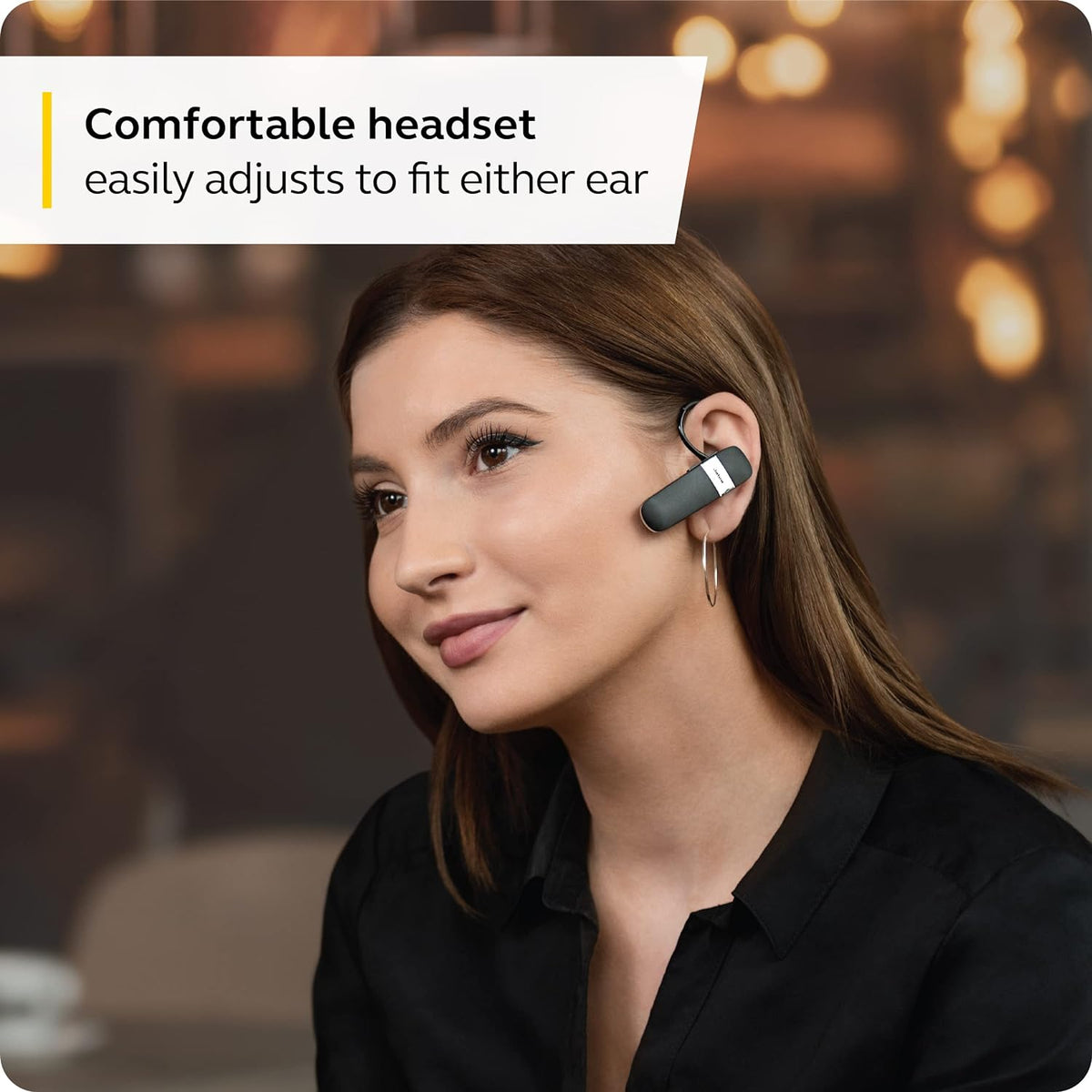 Jabra Talk 15 SE Mono Bluetooth Ear Hook Headset With Built-In Microphone (Black)
