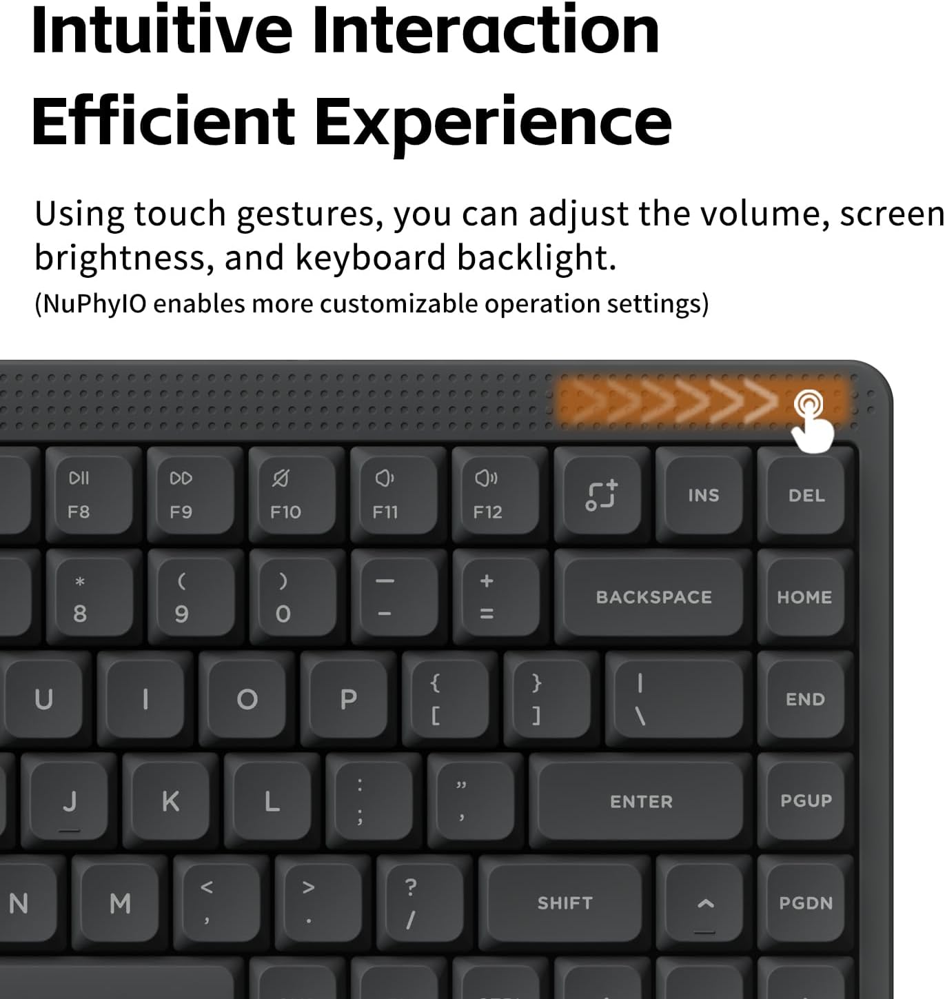 NuPhy Node75 High-Profile Hot-Swappable 82-Key Tri-Mode Wireless Mechanical Keyboard