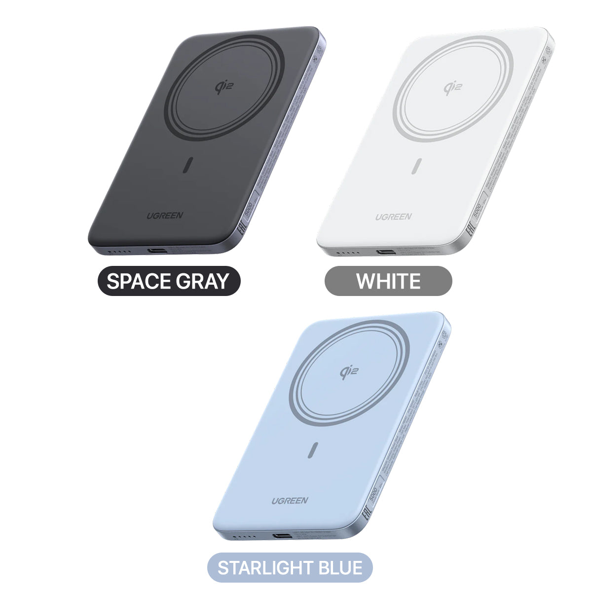 Ugreen MagFlow Air 5000mAh Magnetic Wireless Fast Charging Power Bank