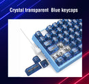 E-Yooso Z-94J Tri-Mode RGB 94-Keys Hot-Swappable Mechanical Keyboard Cystal Blue