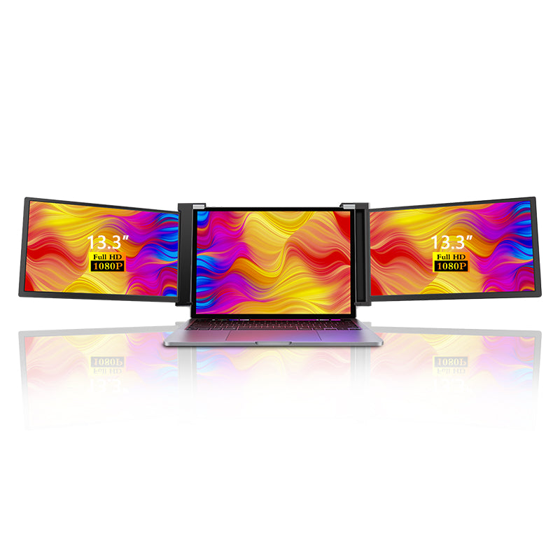 S13 13" FHD (1920x1080) IPS HDR Portable Dual Screen Monitor for Notebook Laptop + Sleeve