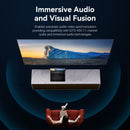 Vention Cotton Braided DP Male to HDMI Female 8K Converter - Black Zinc Alloy Type 0.25M (HFNBC)