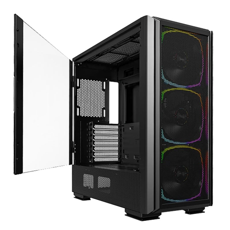 Montech Sky Two GX Mid Tower E-ATX PC Case (Black, White)