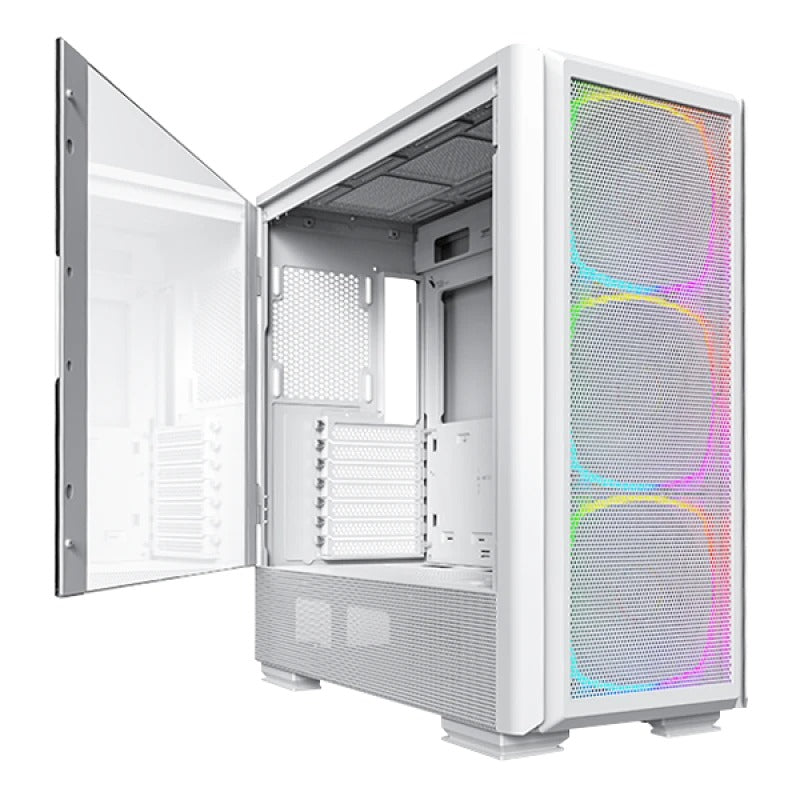 Montech Sky Two GX Mid Tower E-ATX PC Case (Black, White)