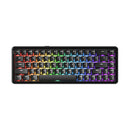 Ajazz AK680 Max RGB Tri-Mode 68-Keys Aluminum Positioning Plate Gasket-Mounted South Facing (1K Wireless + 8K Wired) Polling Rate Hot Swappable Mechanical Keyboard (Black) (Magnetic Grain Hifi Switch)