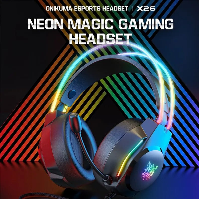 Onikuma X26 Professional Gaming Headset (Black)