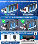 Kytok TV Dock Station with Controller Charger & Game Slots for Nintendo Switch / Nintendo Switch OLED (White) (KT-K804W)