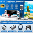 Kytok TV Dock Station with Controller Charger & Game Slots for Nintendo Switch / Nintendo Switch OLED (White) (KT-K804W)