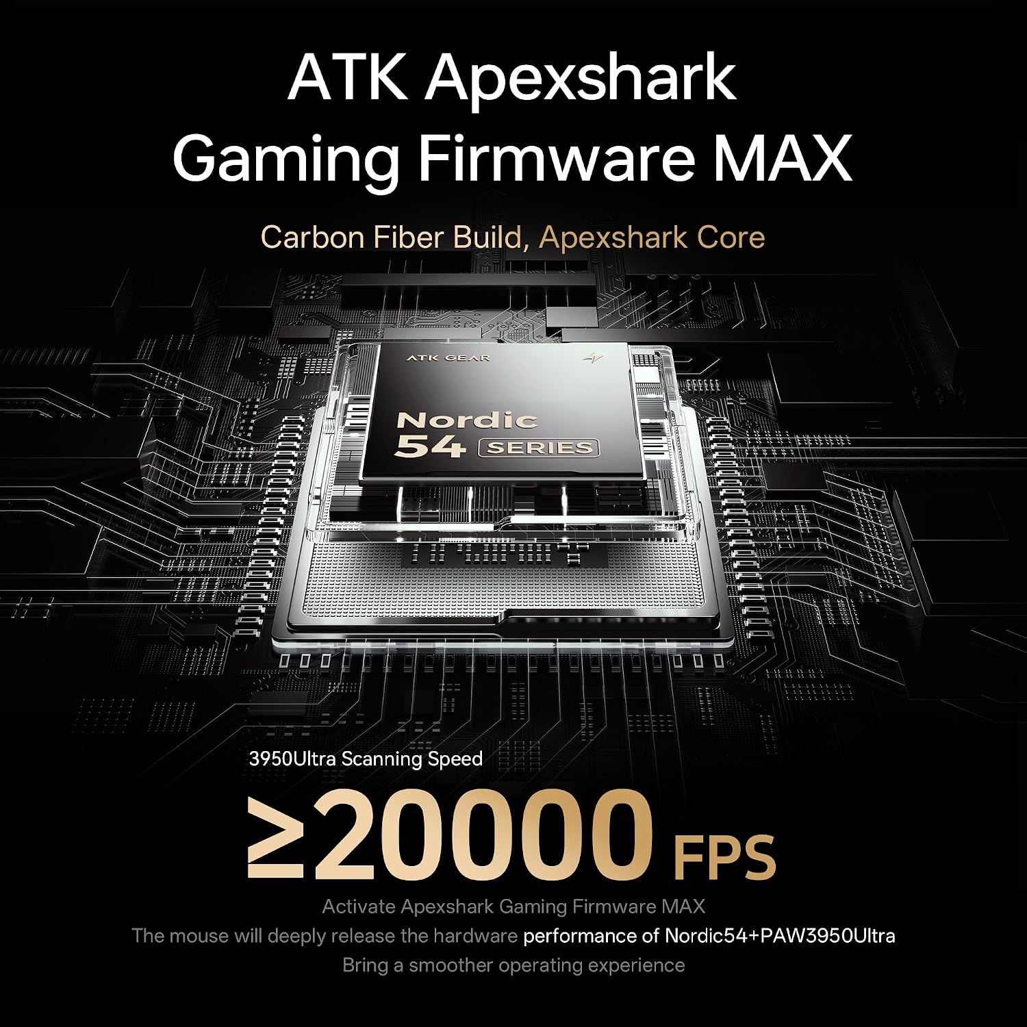 ATK Blazing Sky Ghost Extreme Series CarbonFiber Skeleton Gaming Mouse