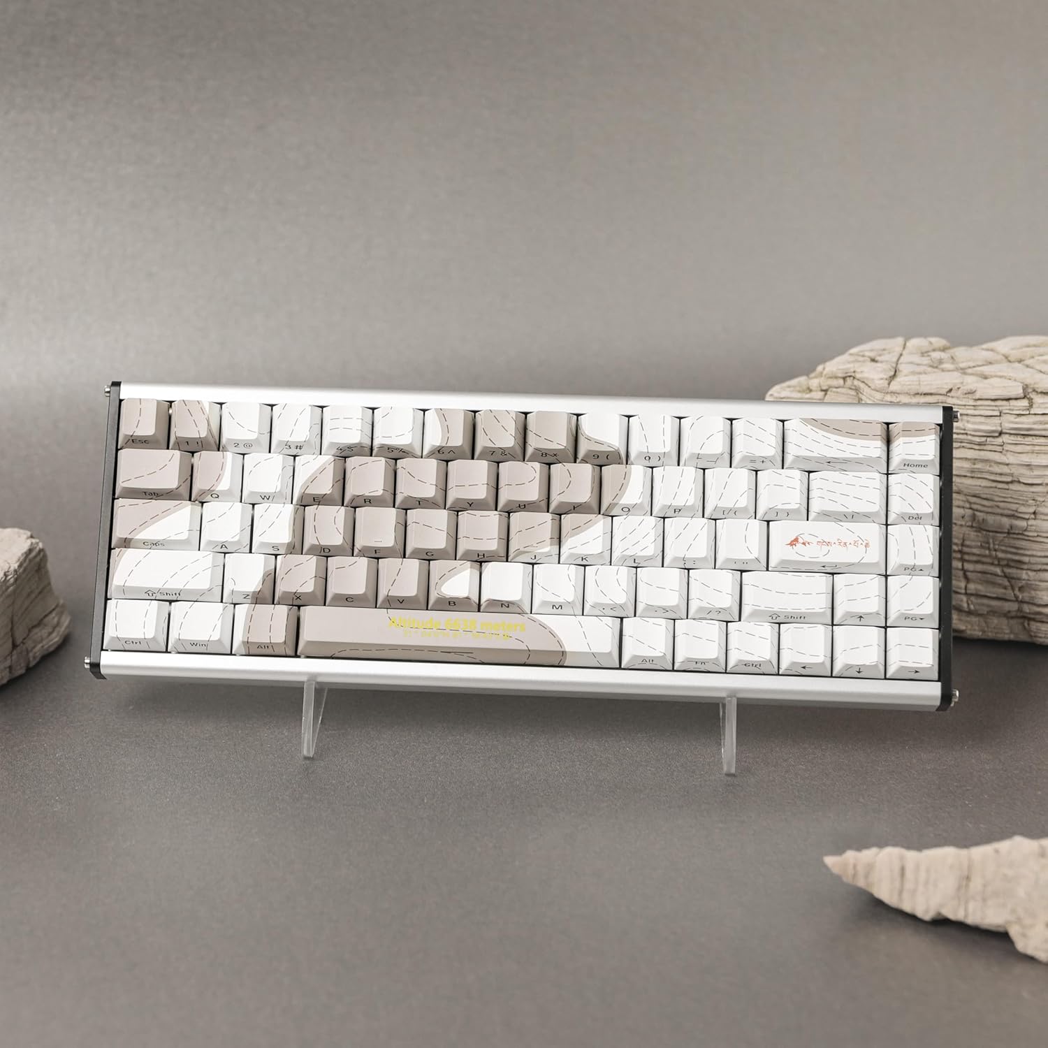 Ajazz ALUX68 Max RGB Wired 68-Keys Aluminum CNC Case Hot-Swappable Mechanical Keyboard