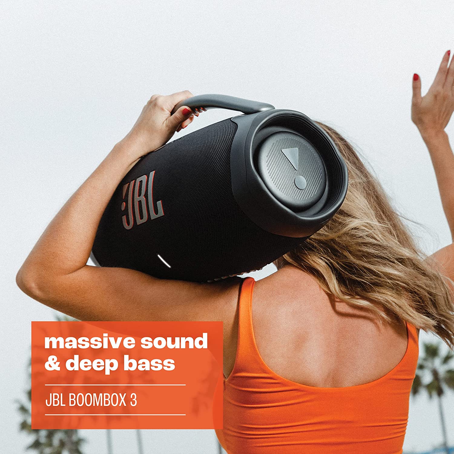 JBL Boombox 3 Portable Bluetooth Speaker (Black)