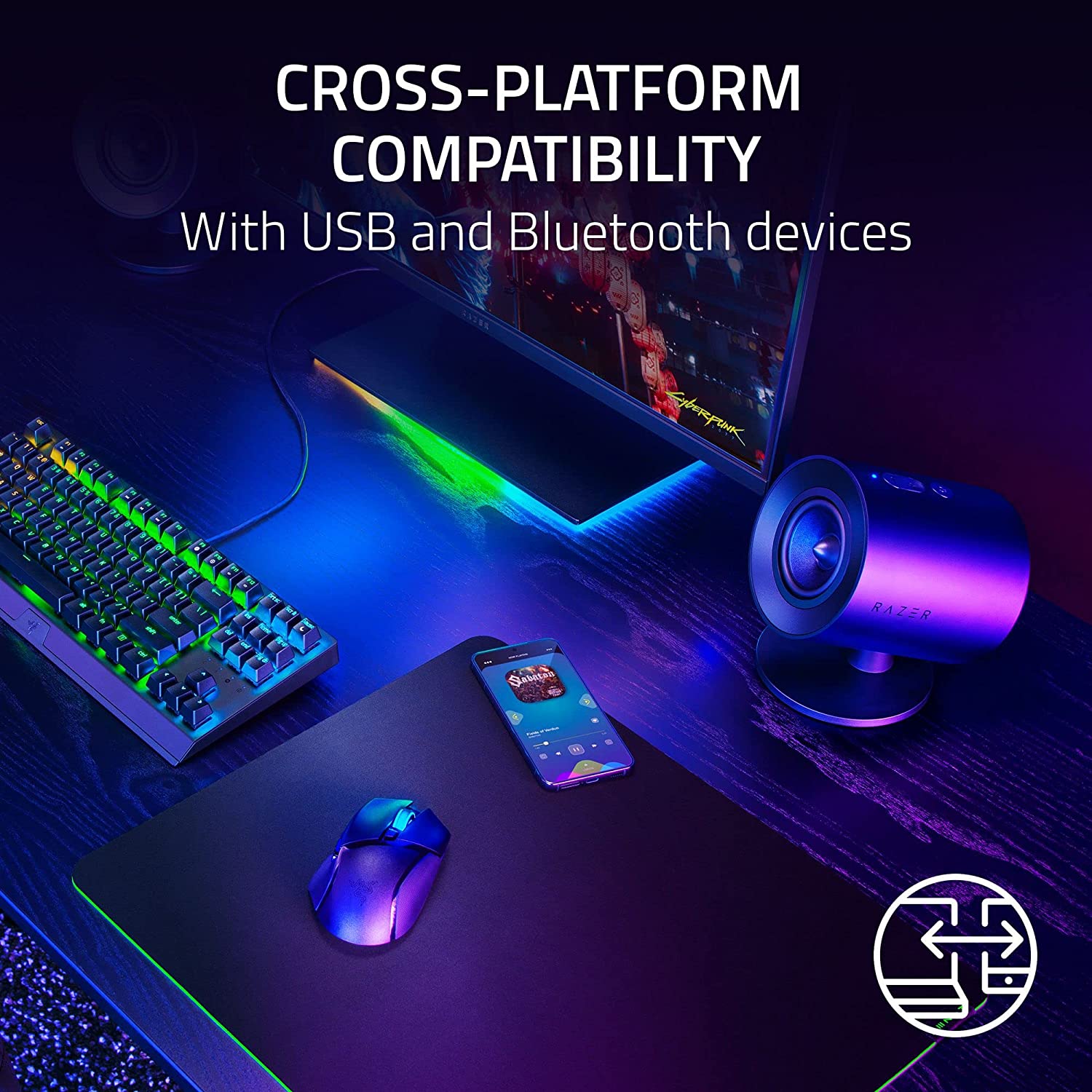 Razer Nommo V2 X Full-Range 2.0 PC Gaming Speakers