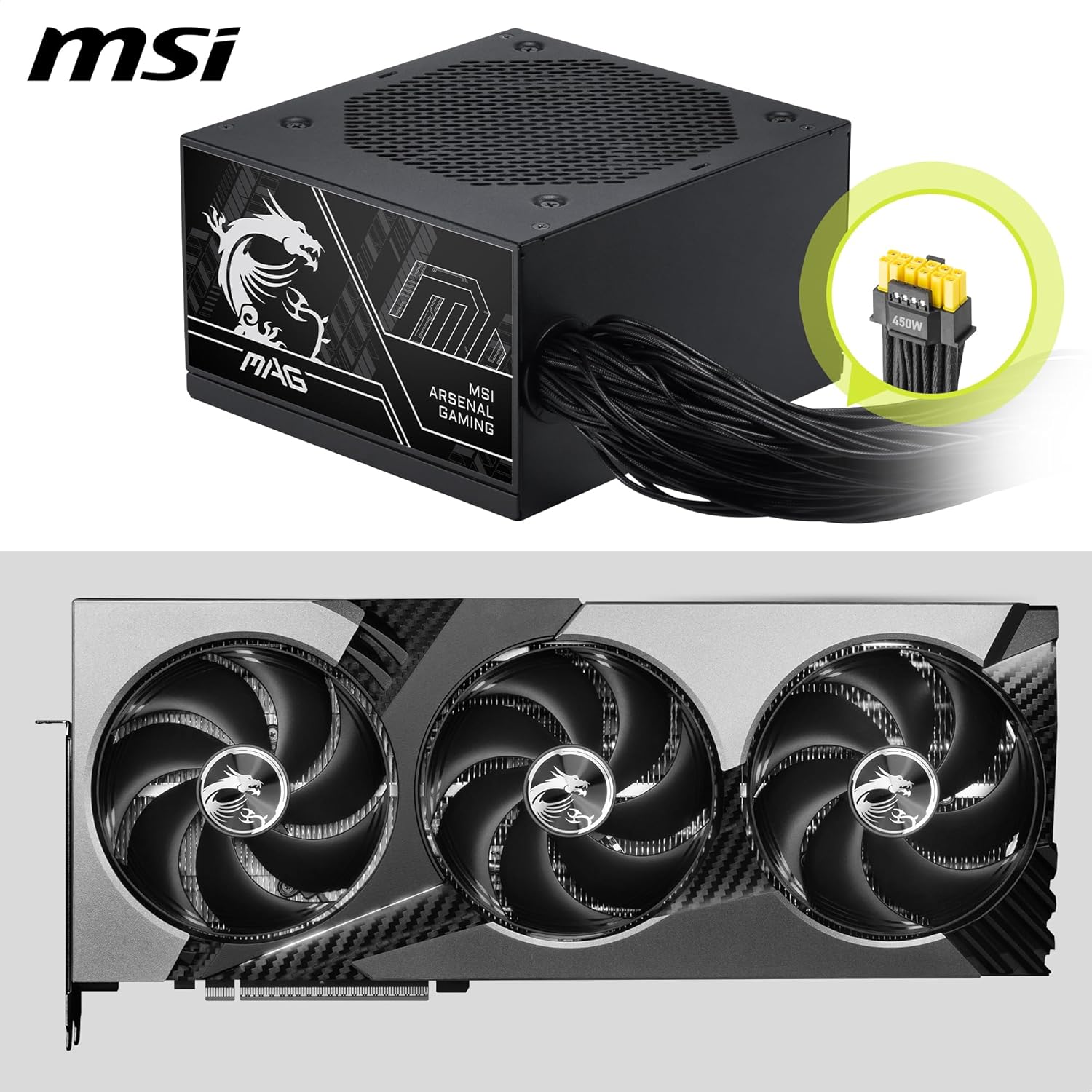 MSI MAG A750BN PCIE 5.0 III 750W 80+ Bronze Power Supply