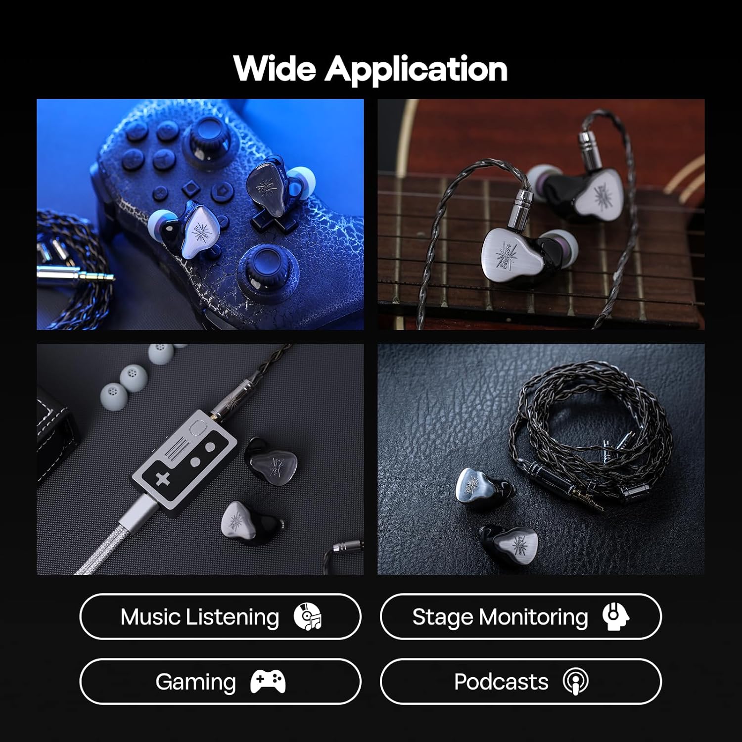 Kiwi Ears KE4 Sound Redefined 2DD + 2BA Hybrid In-ear Monitor