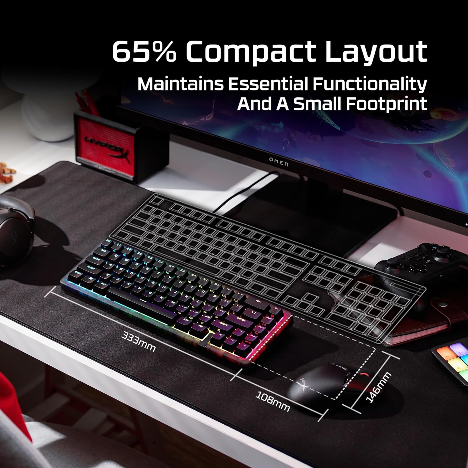 HyperX Origins 2 Pro 65 RGB Magnetic Wired Mechanical Gaming Keyboard