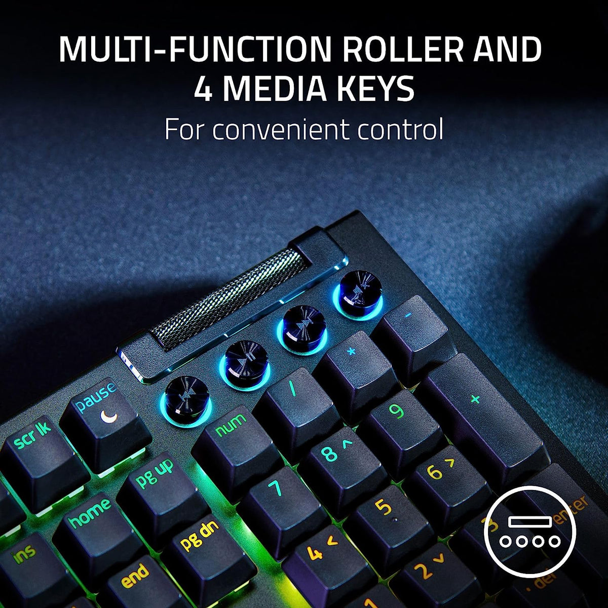 Razer Blackwidow V4 Mechanical Gaming Keyboard (Yellow Switch)