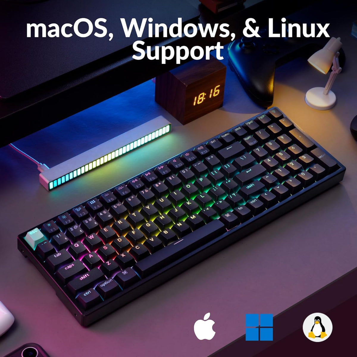 Keychron K4 HE Standard Ed. Hot-Swappable RGB Backlight 96% Wireless Magnetic Switch Custom