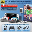 Tokluck TV Dock Station for Switch/ Switch OLED w/ Controller Charger & Game Slots (Black)